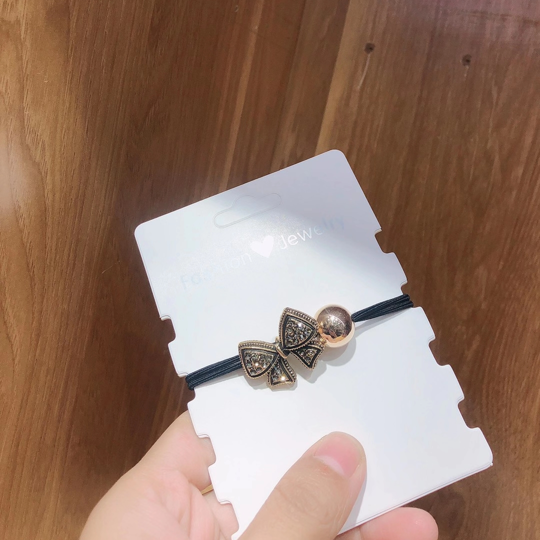 【100 Sets 】 Korean version new leather band bestseller Bow headband alloy hair band headwear