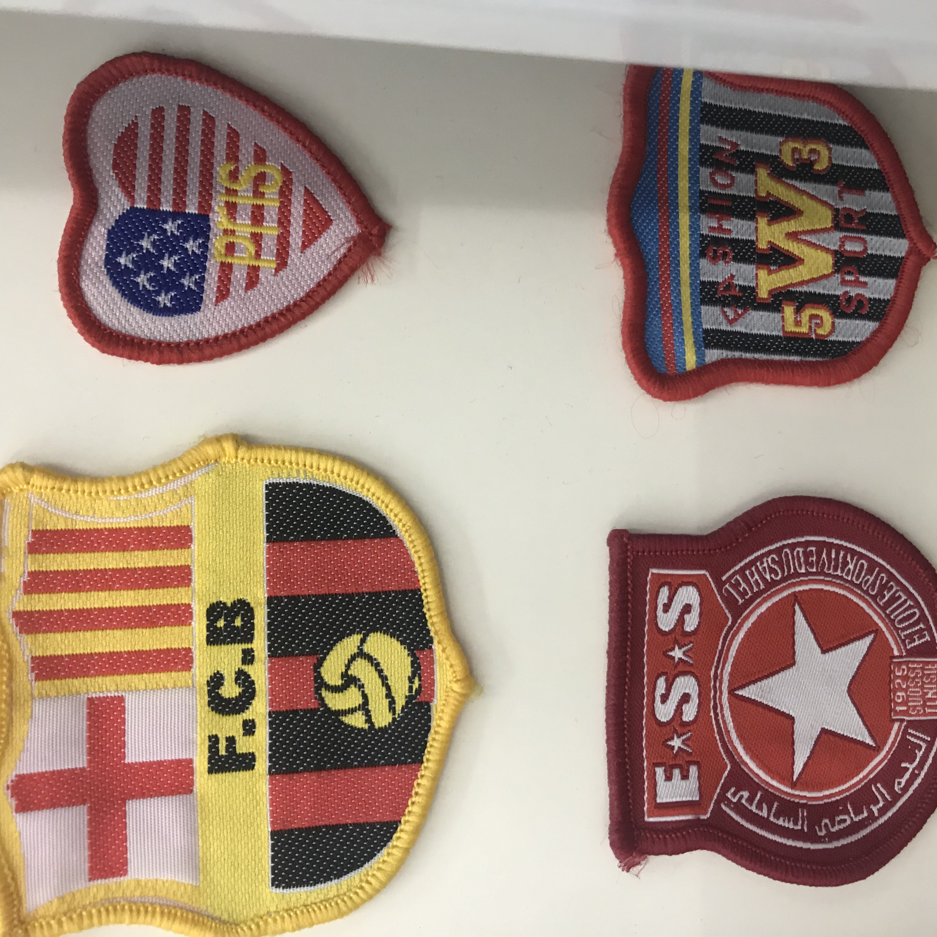 章标10织唛章厂家批发电脑绣花标刺绣布贴供应肩章臂章白底实物图