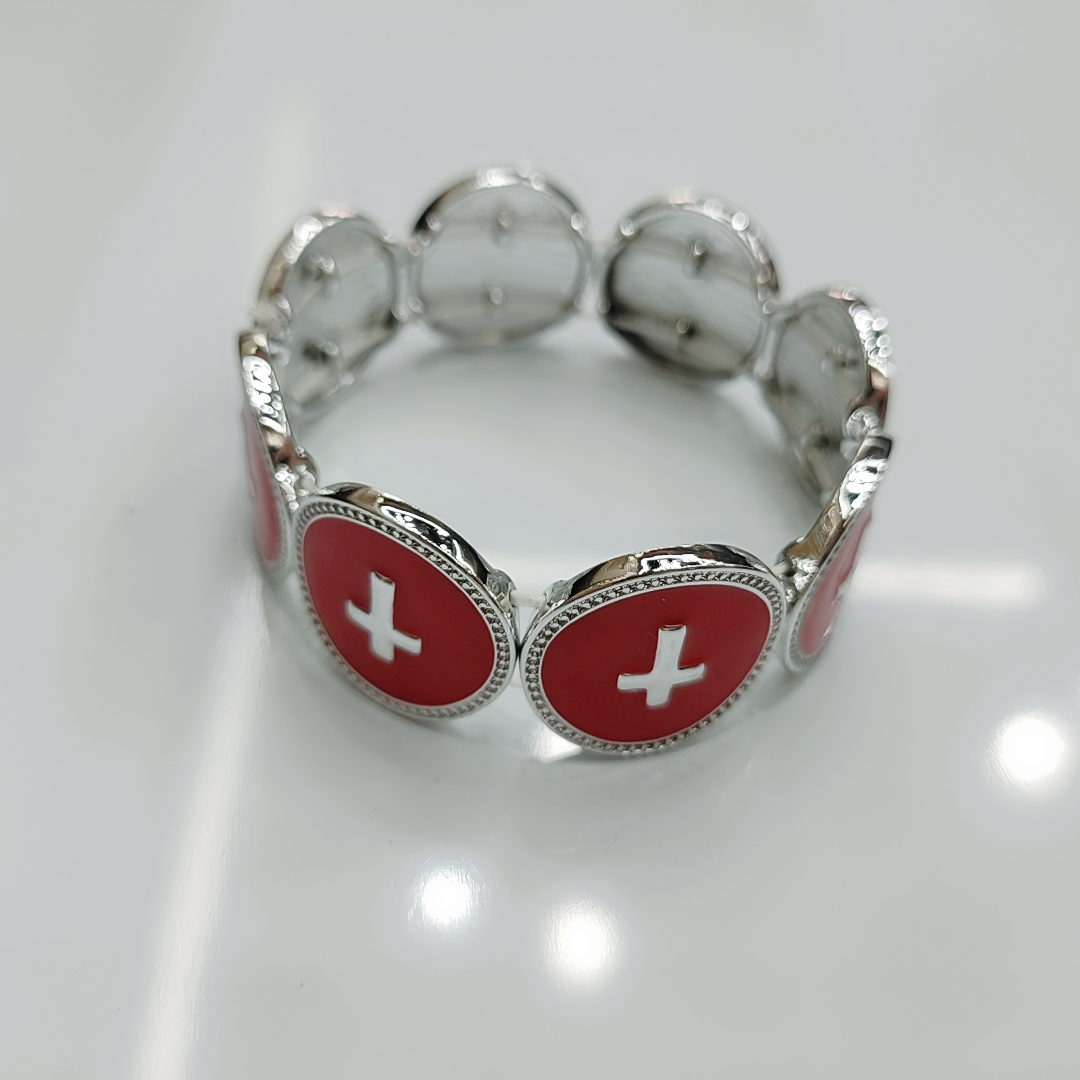 New creative personality metal color drip bracelet trend colorful bracelet