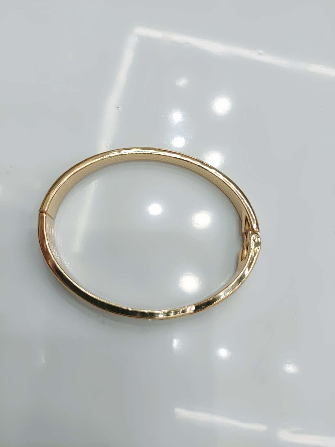 Simple European fashion twisted face open women's bracelet Street style trendsetter hip-hop alloy wide bracelet accessory diamond sparkle diamond Specification image