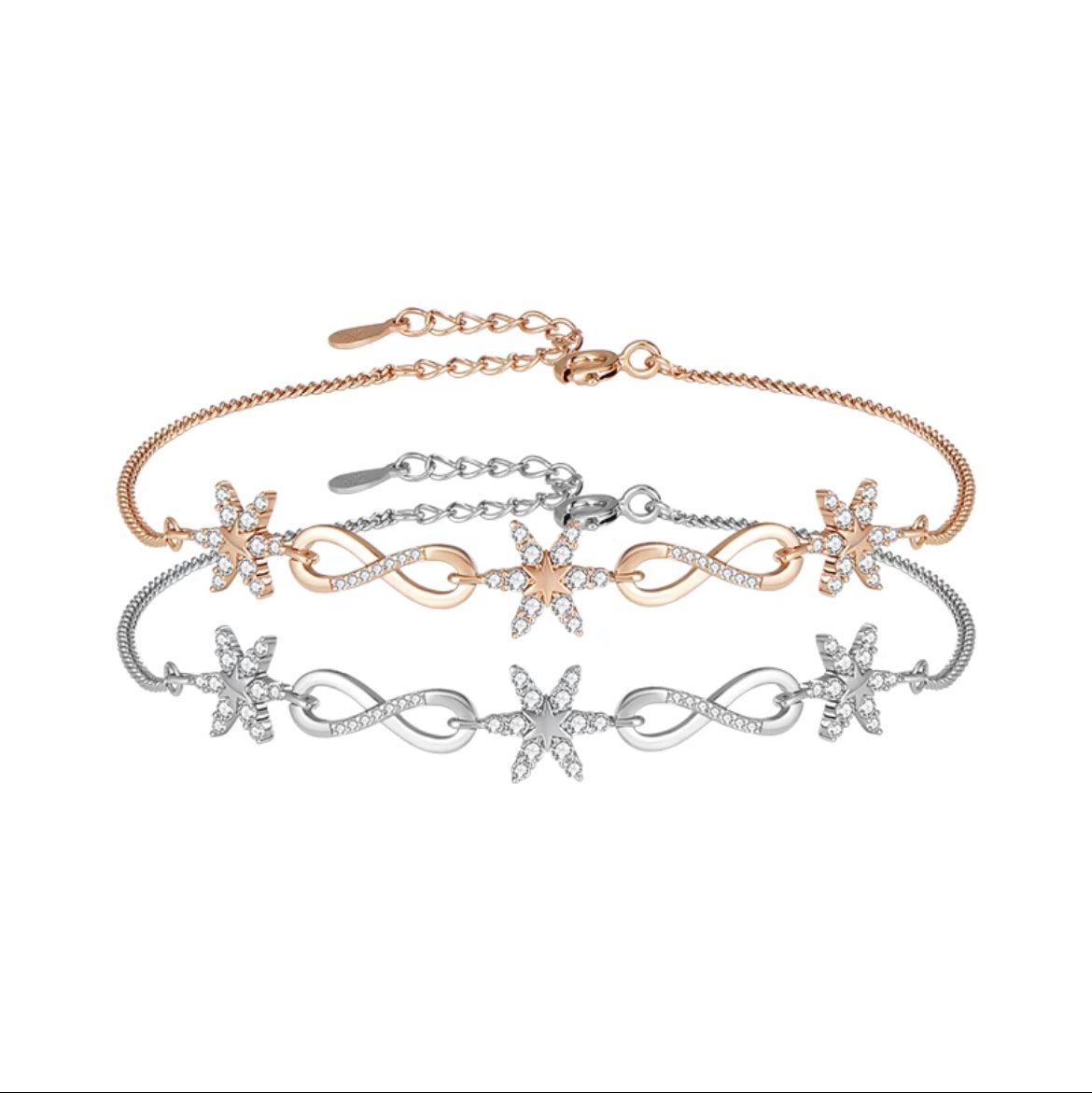 Double hexagram star bracelet