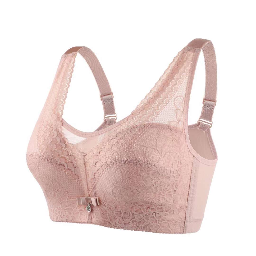 Ultra-thin bra without underwire sandwich Ultra-thin wide-shoulder adjustable bra detail image 1