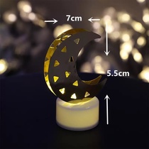 Christmas retro small electronic candle LED oil light moon lighthouse creative decoration gift ethnic style decoration moon