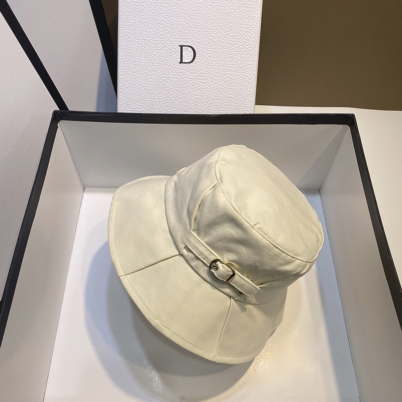 日本2021早秋新款M标渔夫帽女韩版百搭防晒遮阳太阳帽日系盆帽子