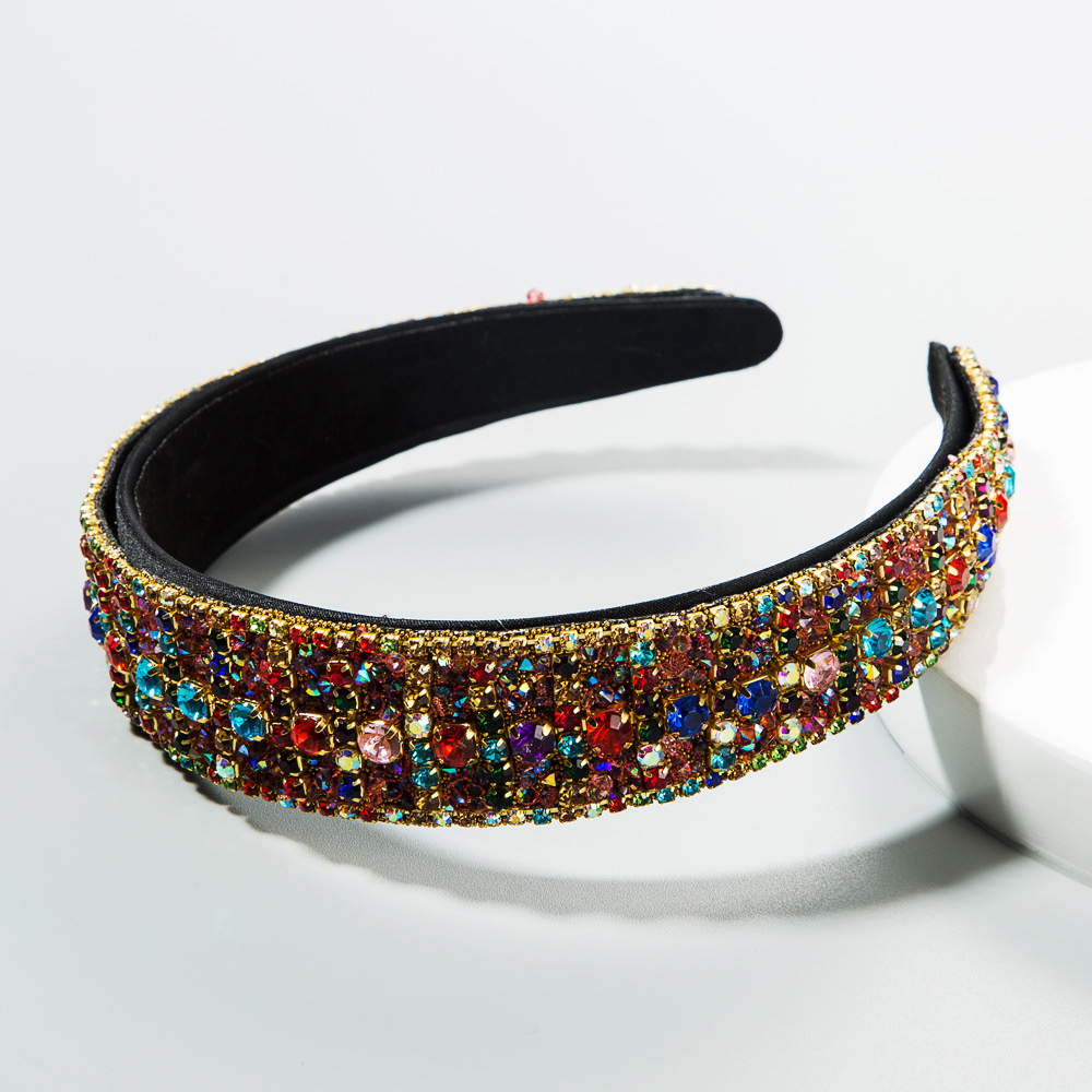 Fashion Baroque Wind Color Drill Hoop Item Picture