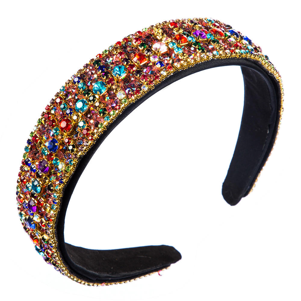 Fashion Baroque Wind Color Drill Hoop details Picture