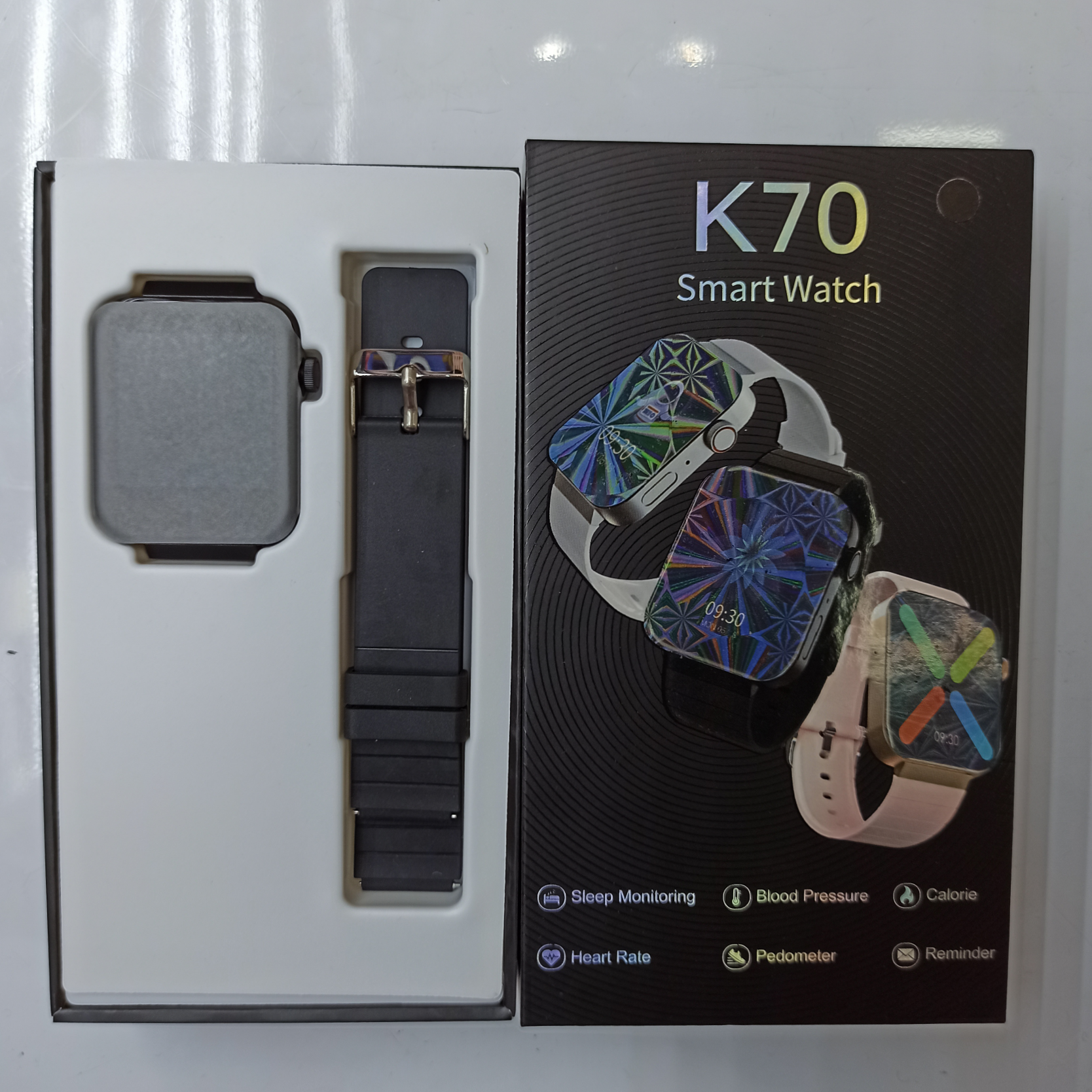 K70 series smart watch sedentary reminder drink water reminder blood pressure heart rate detection