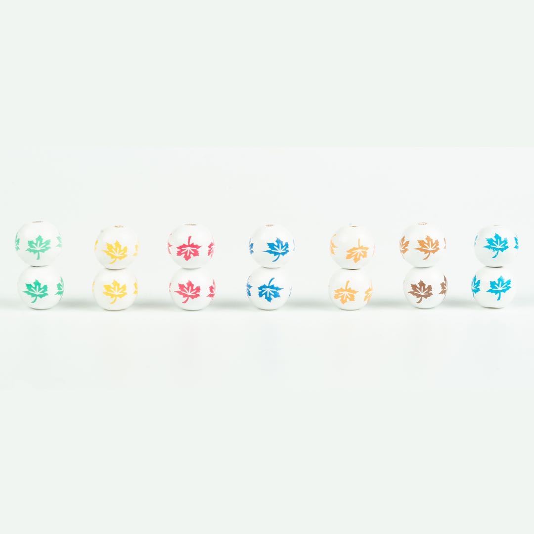 16mm lotus wood print maple leaf diy earrings, bracelet and necklace accessories Application Scenario