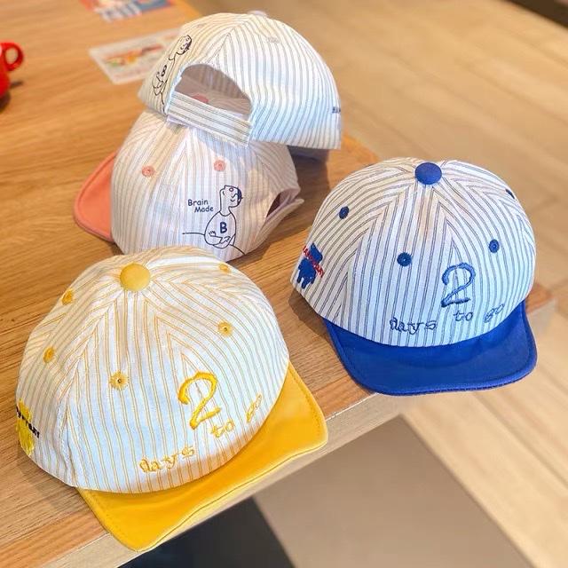 婴儿帽子男童春夏季薄款鸭舌帽婴幼儿可爱超萌刺绣防晒遮阳帽宽檐详情图4