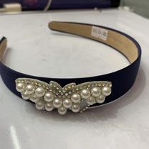 2021 new Korean fashion trend online celebrity
Tint cloth high-grade head buckle pearl large butterfly