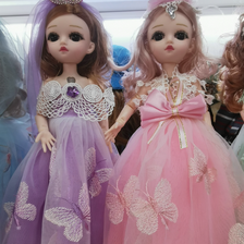 洋娃娃单个装d女童公主玩具外贸跨境换装依甜芭比过家家挂件1