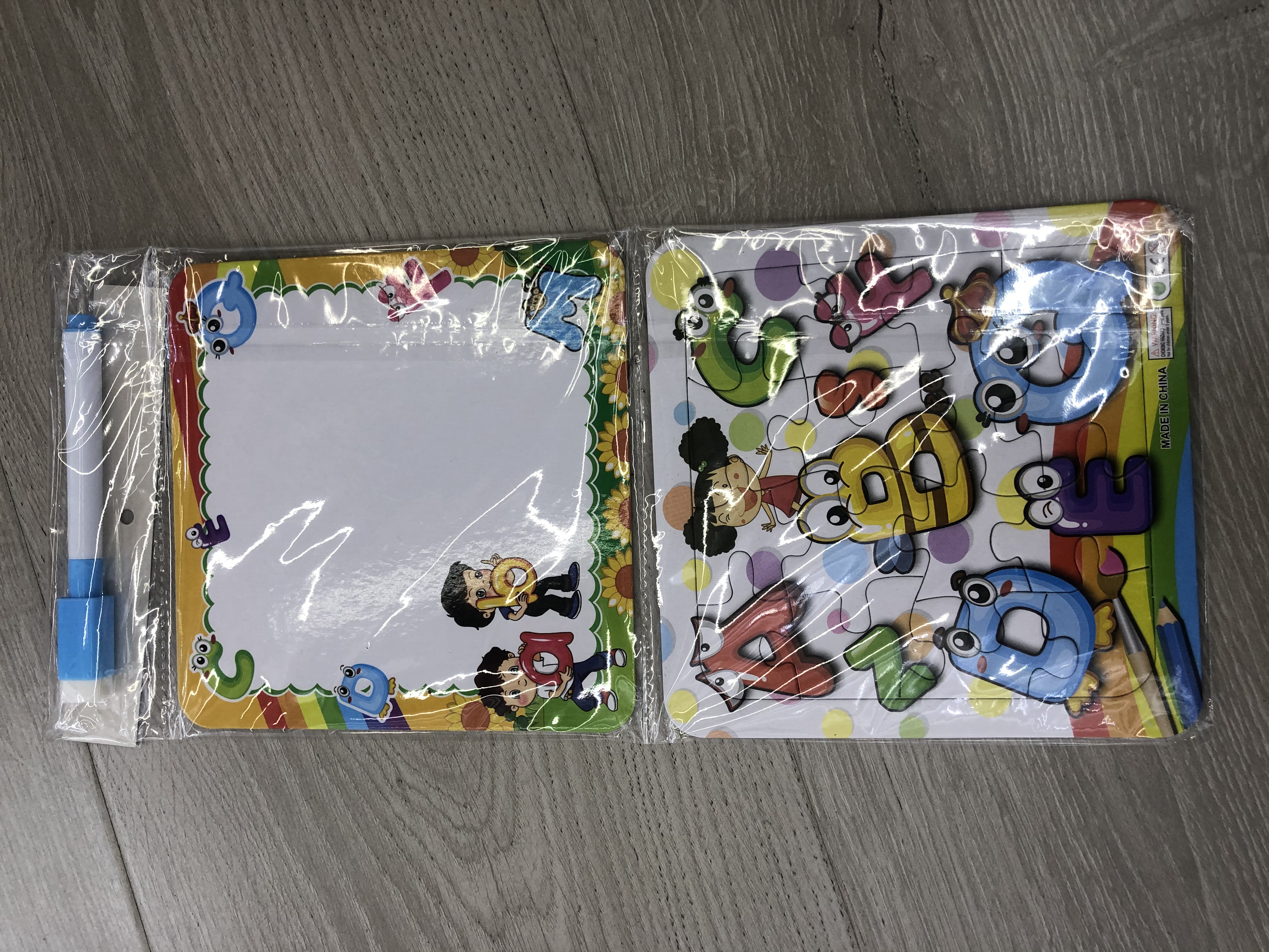 拼图2合一套装鱼白底实物图