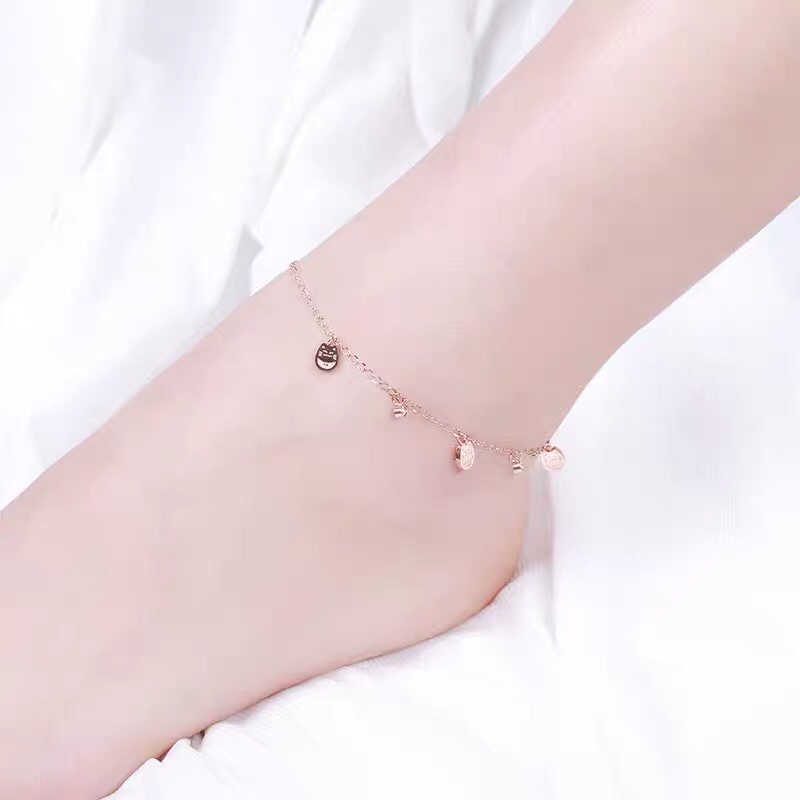 精致简约钛钢脚链女新款小众设计仙气不掉色脚踝链21