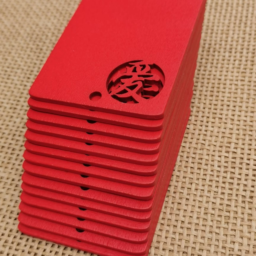 祈福牌木质心愿牌许愿牌装饰挂牌小标签服装吊牌铭牌定制LOGO