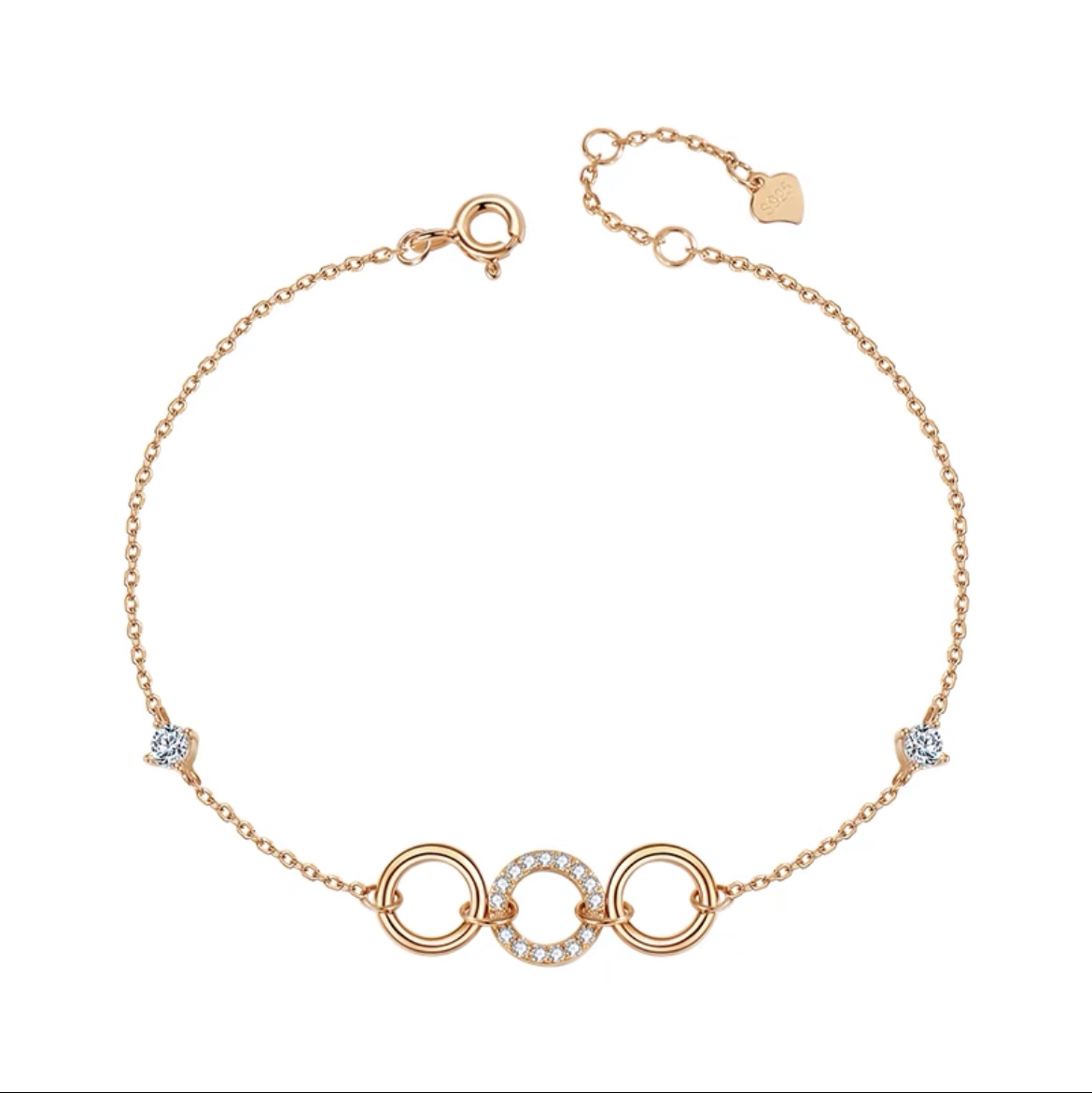 Three round pearl bracelet