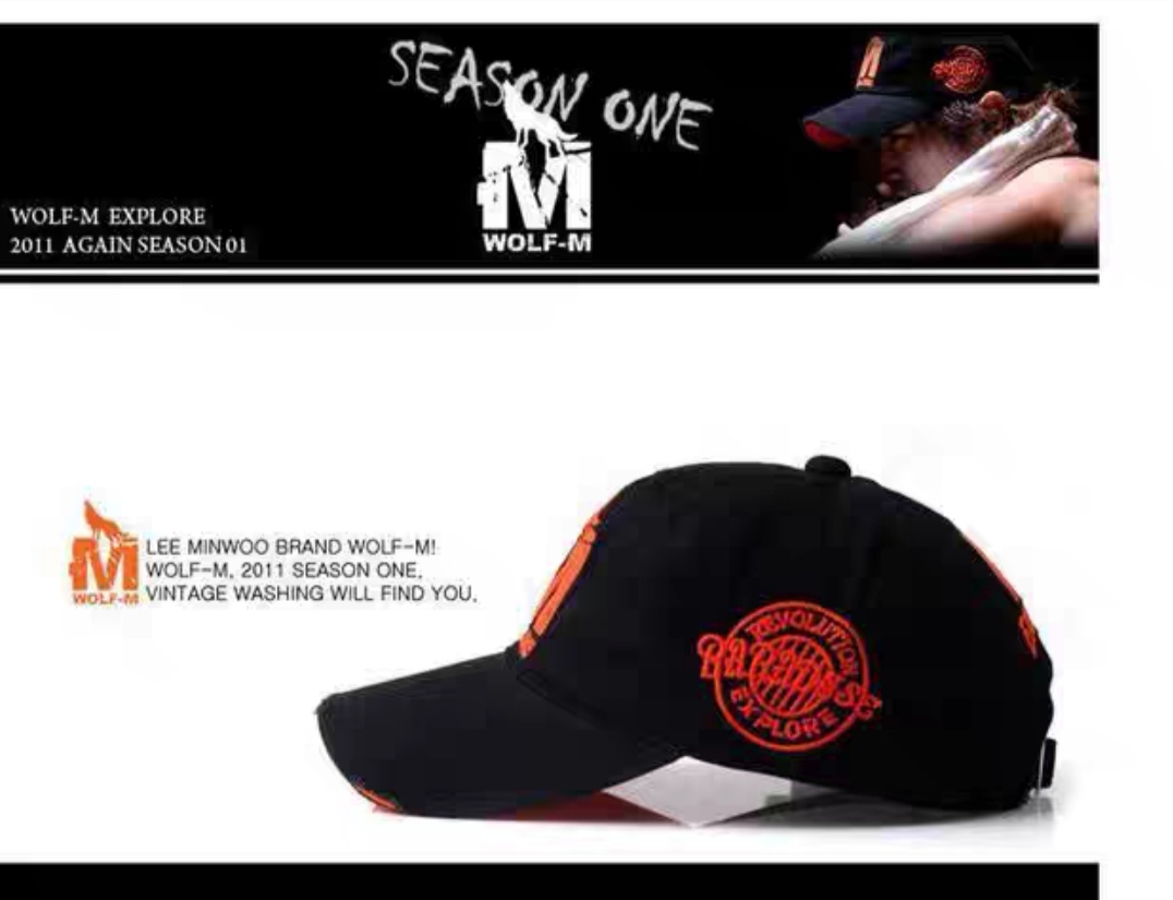 Classic M Wolf embroidered caps for both men and women, available in a full range of colors. Baseball caps, fisherman hats, Korean style, trendy and versatile, hip-hop autumn and winter washable baseball caps for women details Picture
