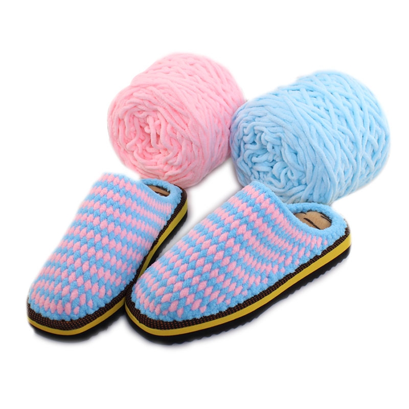 Woolen slipper thread Woolen hand-knitted slippers for woolen shoes Woolen pure acrylic thread covered with steel needle 5