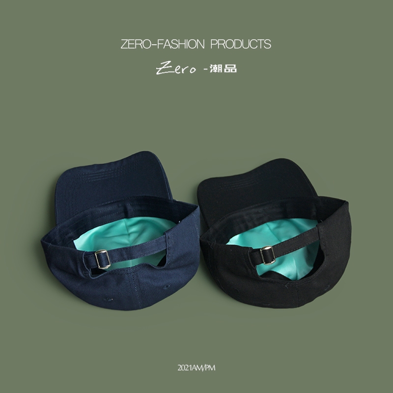 Korean-style pure cotton letter baseball cap for uncle, male and female student couple, curved brim sports cap, Korean-style versatile baseball cap Specification image