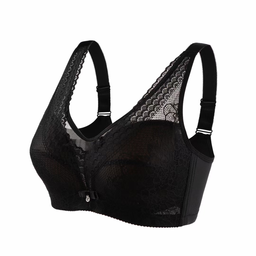 Ultra-thin bra without underwire sandwich Ultra-thin wide-shoulder adjustable bra detail image 7