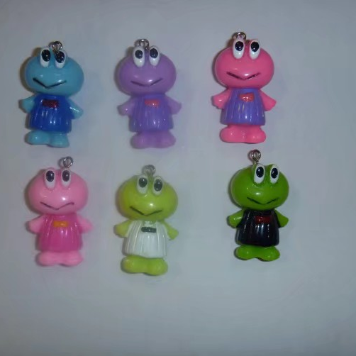 Resin frog keychain series mixed