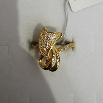 Floral bronze ring