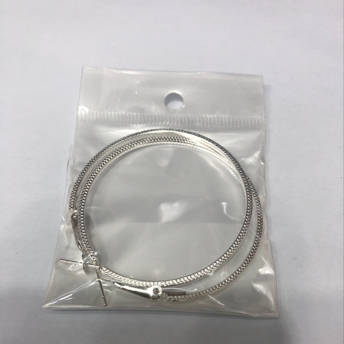 Patterned hoop earrings