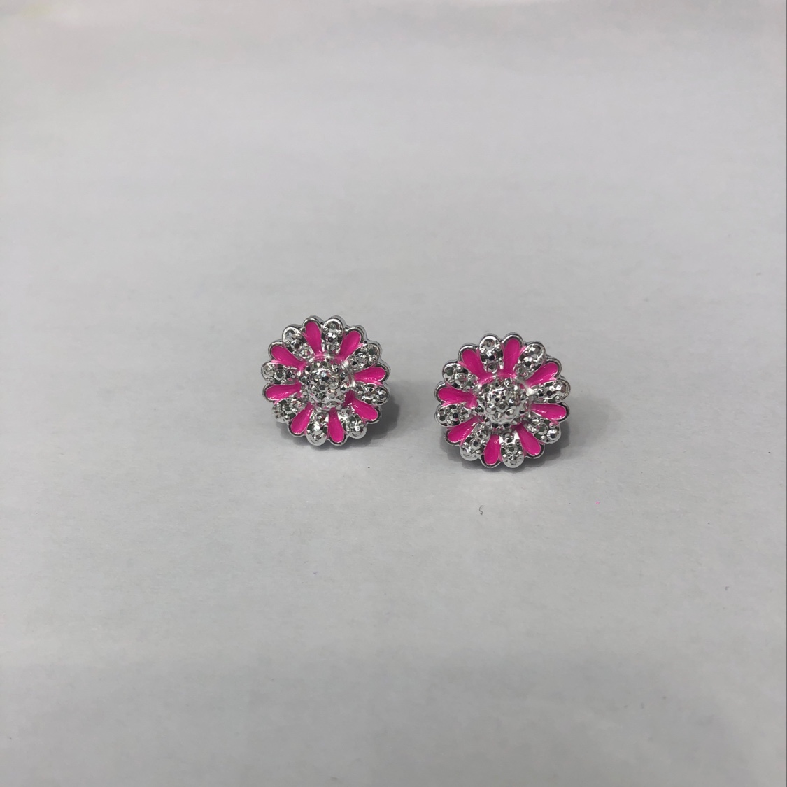 Octagon stud earrings 12 pairs of cards