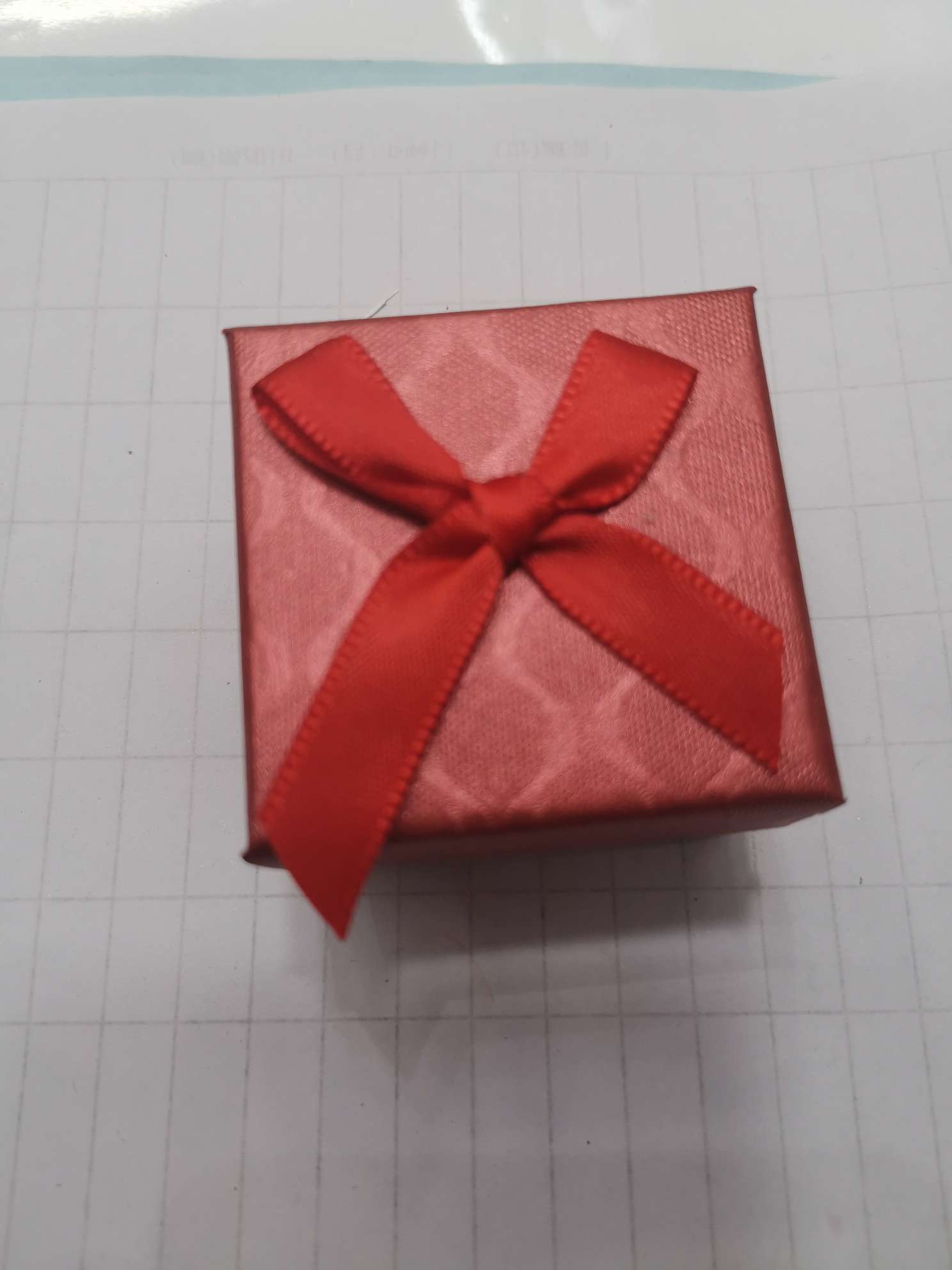 蝴蝶结戒指盒92白底实物图