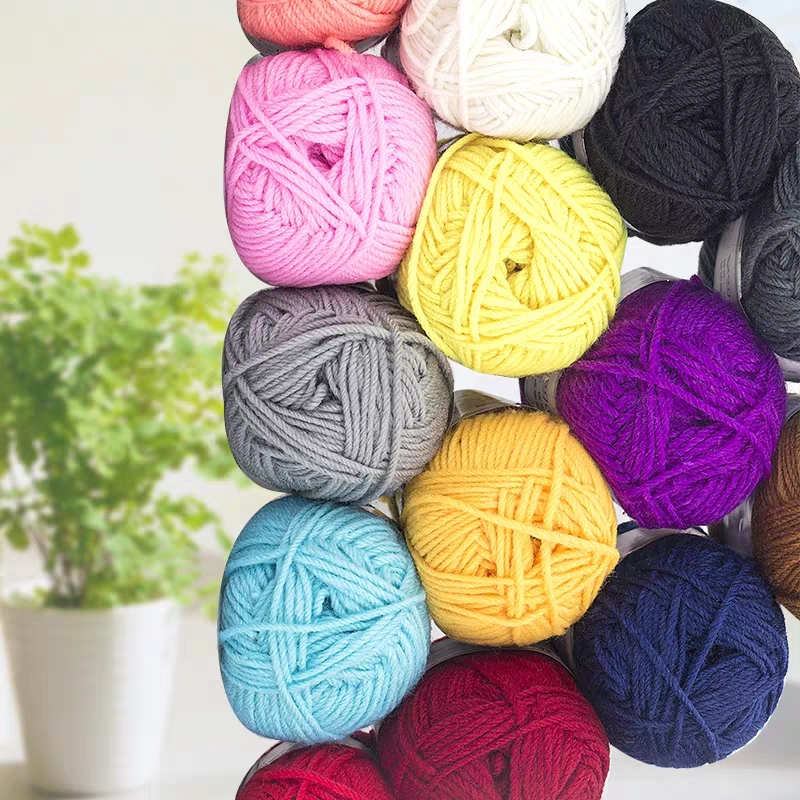 Acrylic wool medium thick line hook slippers wool cushion baby hat wool hook shoes acrylic wool