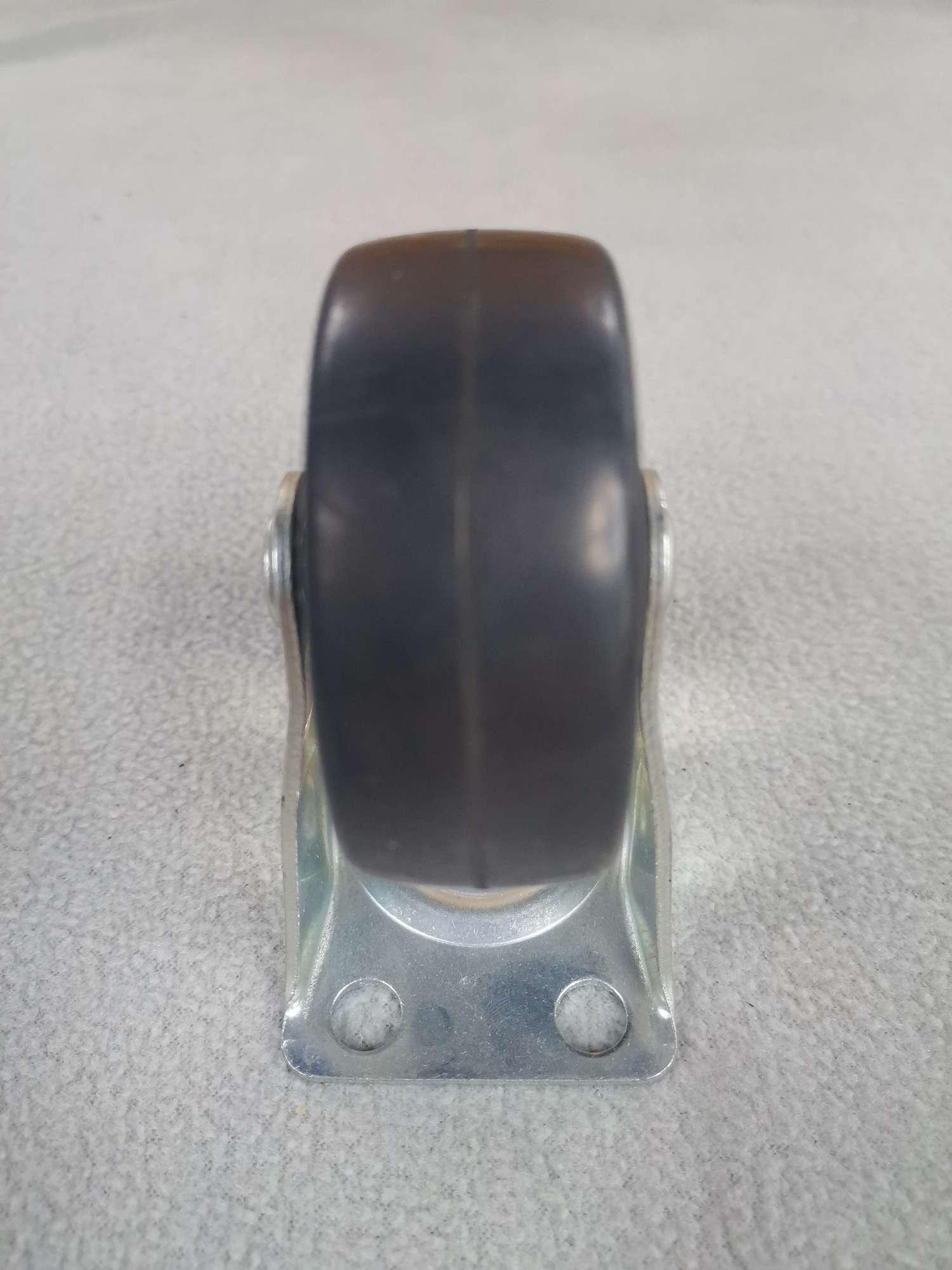 2.5-inch black rubber wheel oriented wheel light casters detail image 2