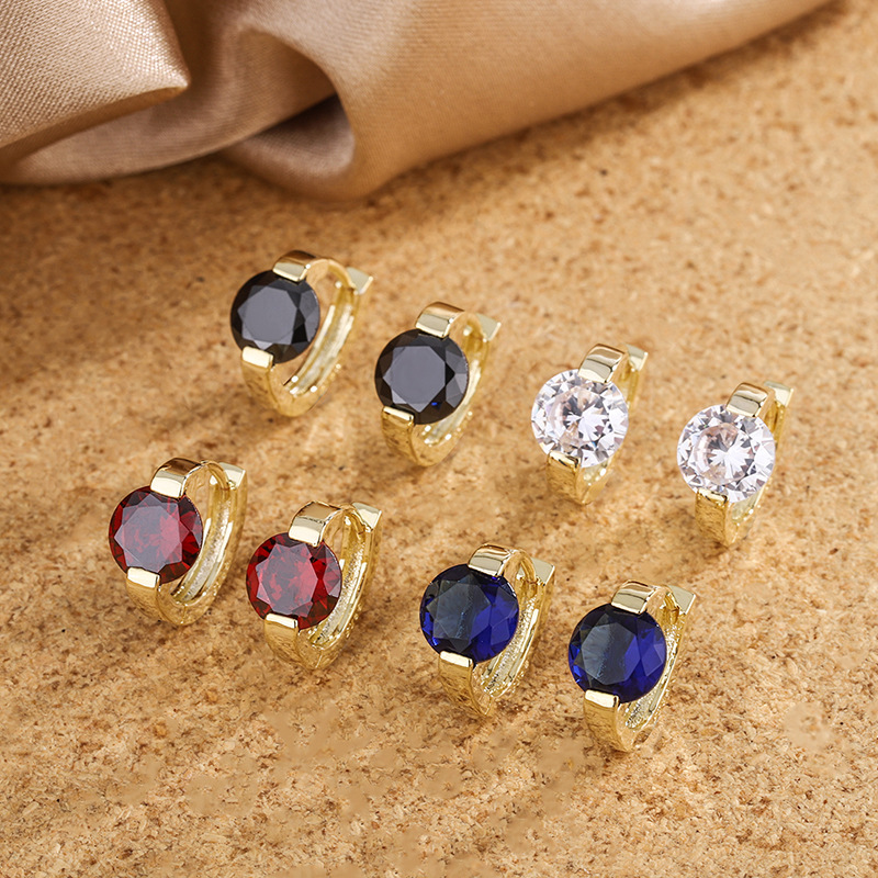 2021 summer net red live source of temperament all-match zircon earrings South Korea simple high-grade sense earrings handmade jewelry thumbnail