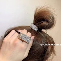 East gate temperament rhinestone head rope female net red hair band horsetail hair band 2021 summer new