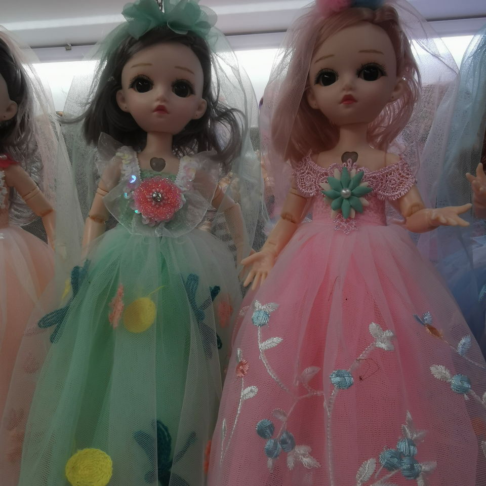 洋娃娃单个装女童公主玩具外贸跨境换装依甜芭比过家家洋娃娃挂件批发芭比公主1图