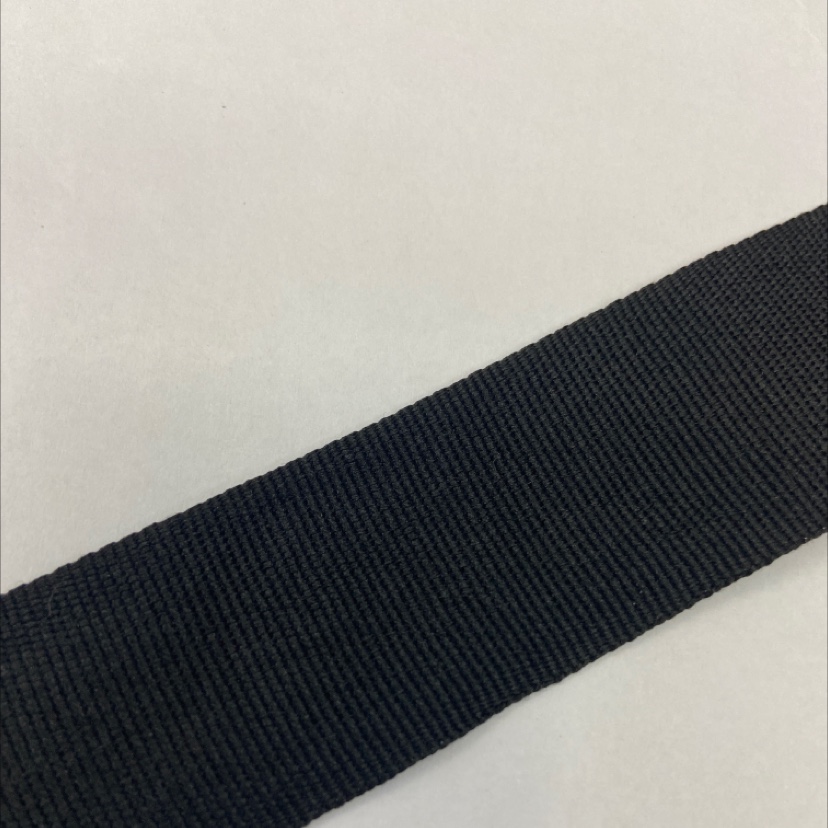 3cm polyester black plain ribbon 22#