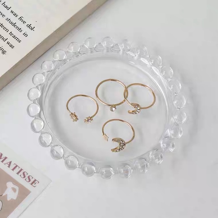 四件套组合套装戒指女时尚个性超仙气质星月小众设计感ins潮网红详情图4