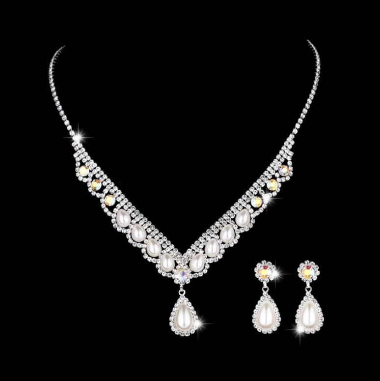Necklace 055 Pearl drops