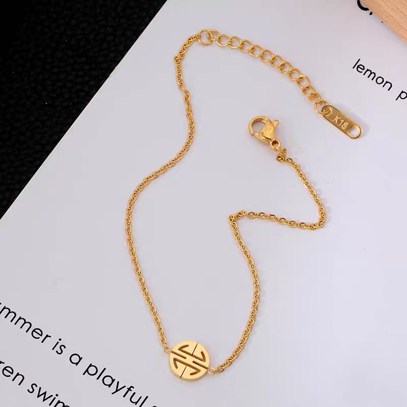 精致简约钛钢脚链女新款小众设计仙气不掉色脚踝链18图