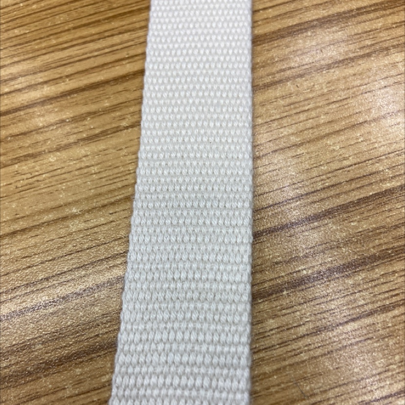2.5cm beige poly-cotton blend thickened webbing 21#