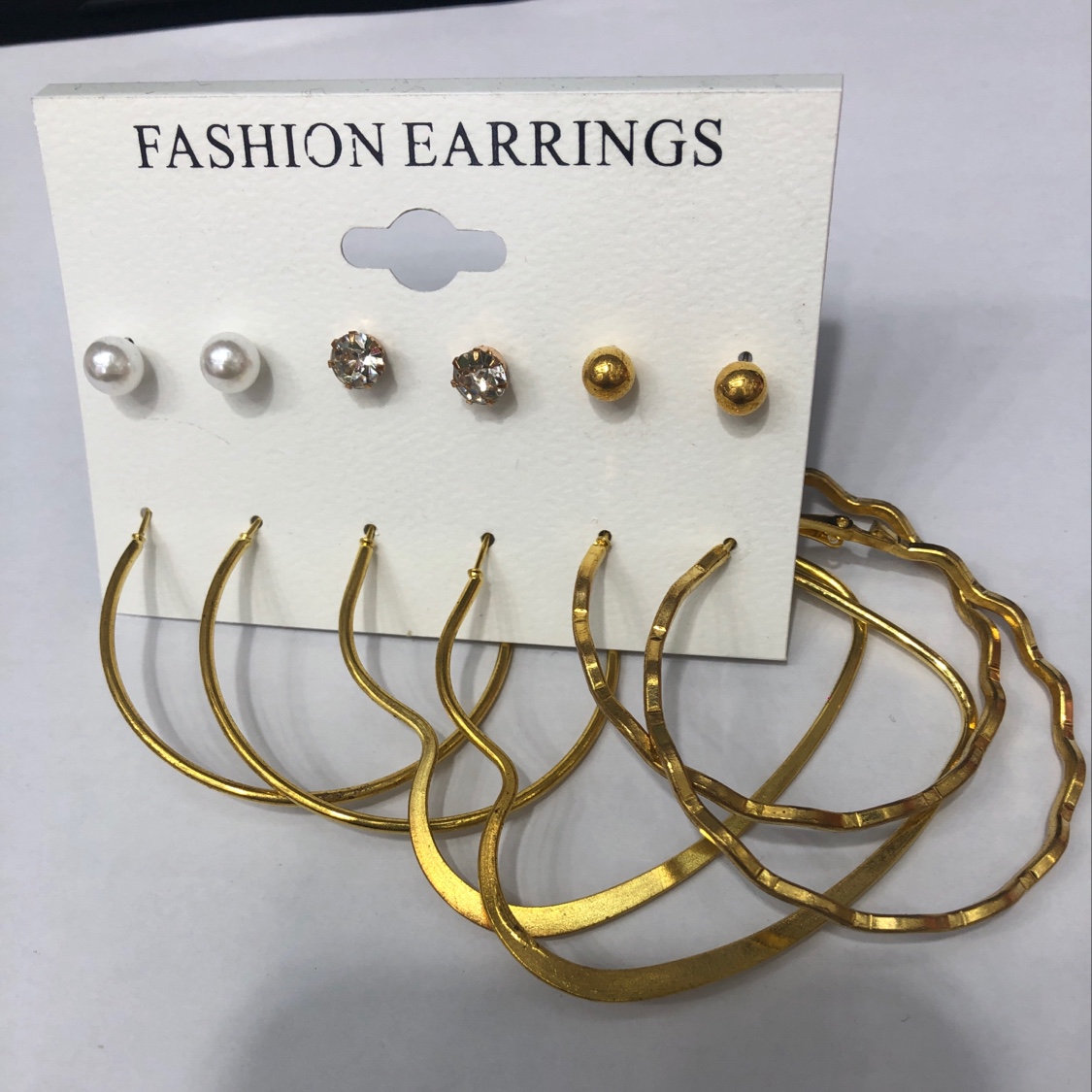 Temperament stud earrings plus ear loops