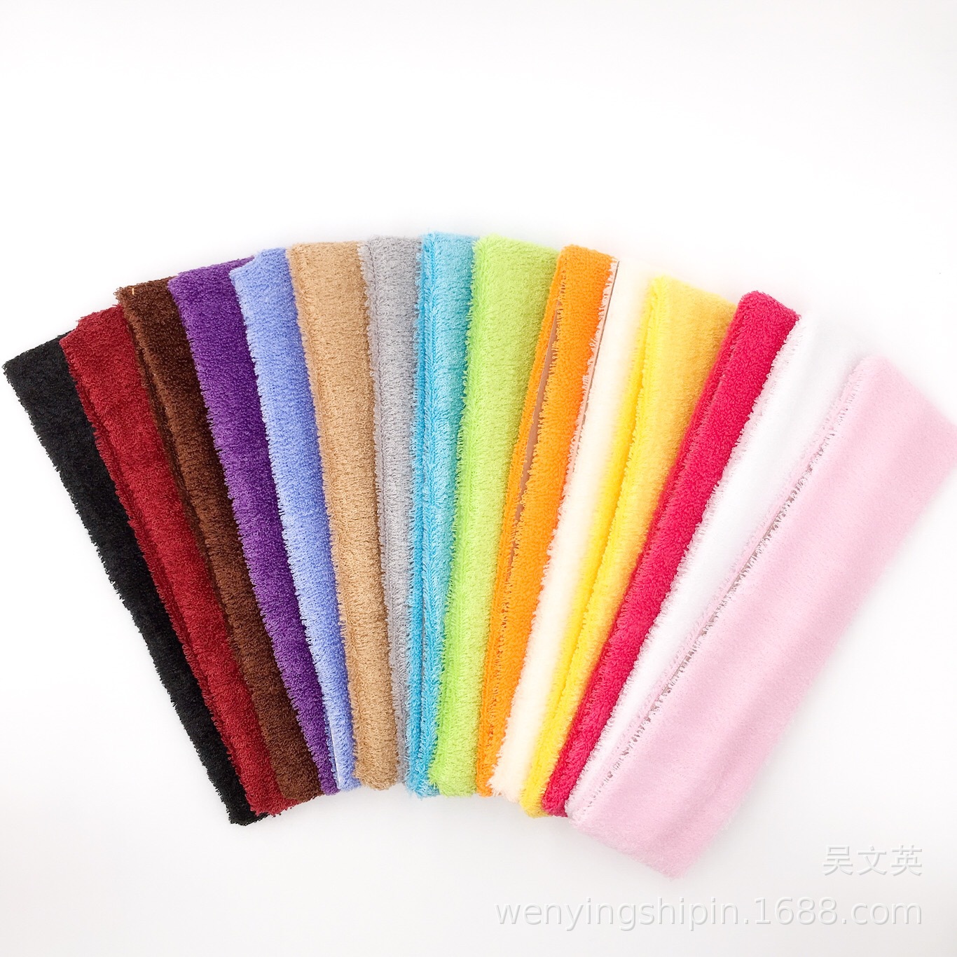 A pack of 12 best-selling large-sized sports hair bands