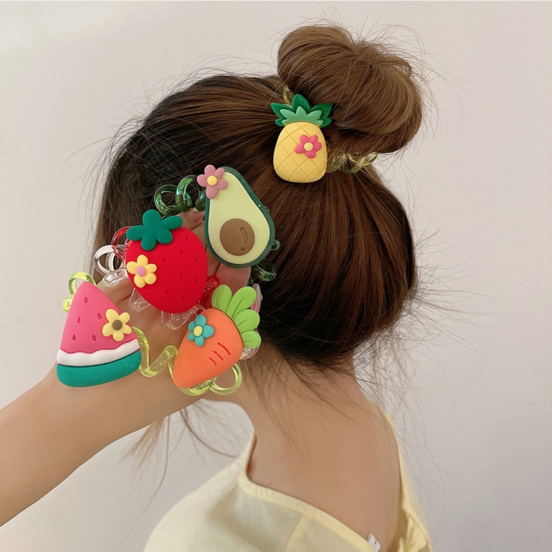 A summer style hair tie with telephone lines for women