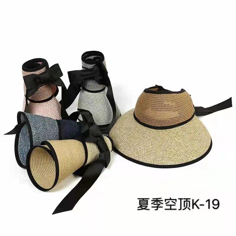2021帽子女遮阳帽太阳帽空顶帽遮脸防晒凉帽韩版百搭运动防晒帽潮
