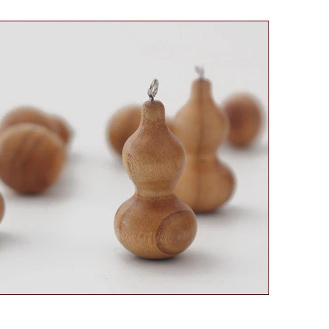 批发手工桃木葫芦木质品 珠帘隔断配饰 门帘吊坠 桃木制品
