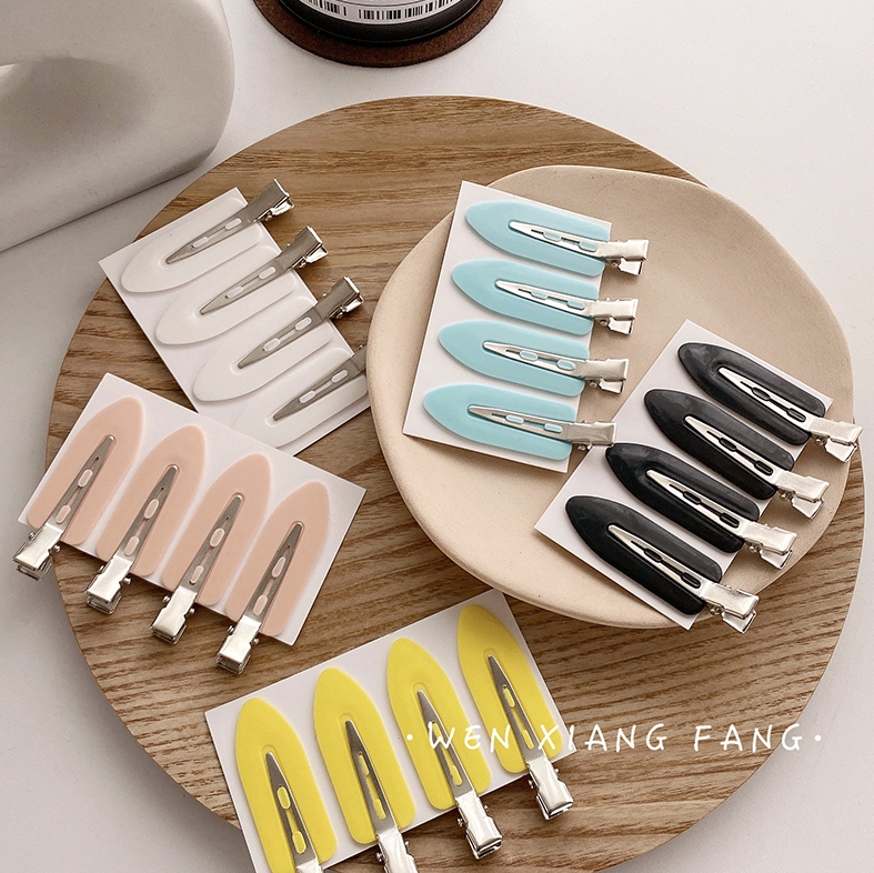 4 basic and practical hairdressing and makeup accessories: Seamless clips, bangs clips, headwear, duckbill clips, hair clips, hair clips and hair accessories