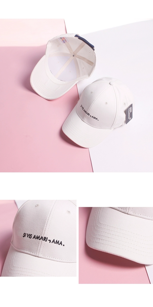 Men's caps, baseball caps, fisherman caps, Korean style, trendy and versatile, hip-hop autumn and winter washed, baseball caps, women's embroidered letters detail image 4