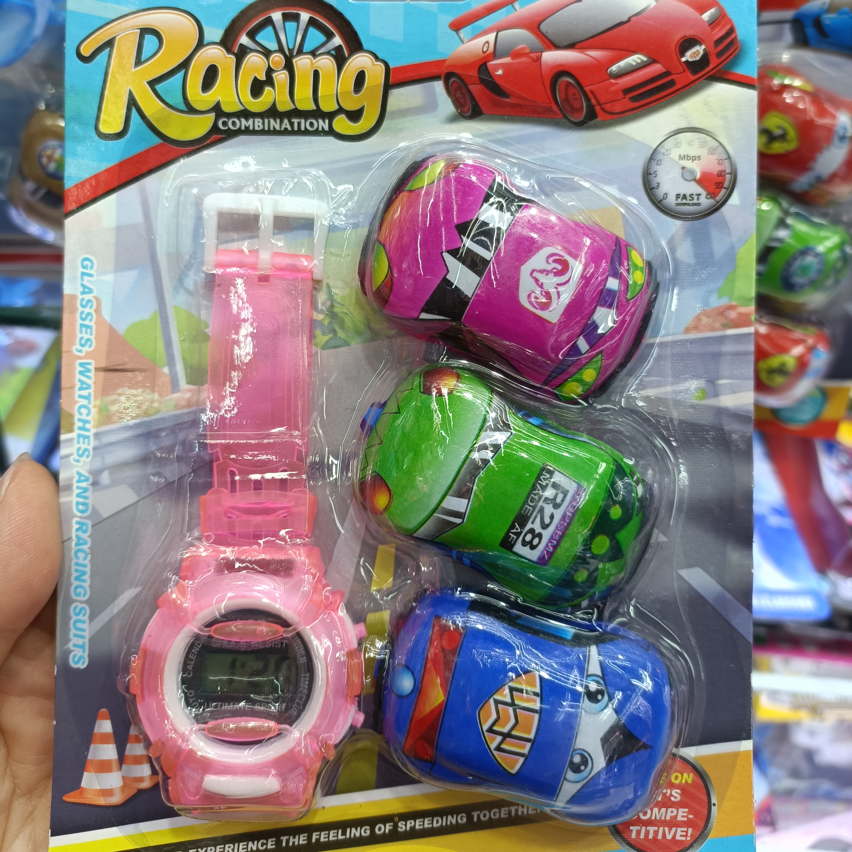 上新款出口手表搭回力车套装 实拍