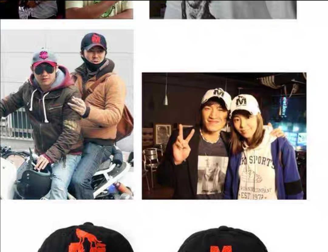 Classic M Wolf embroidered caps for both men and women, available in a full range of colors. Baseball caps, fisherman hats, Korean style, trendy and versatile, hip-hop autumn and winter washable baseball caps for women detail image 7