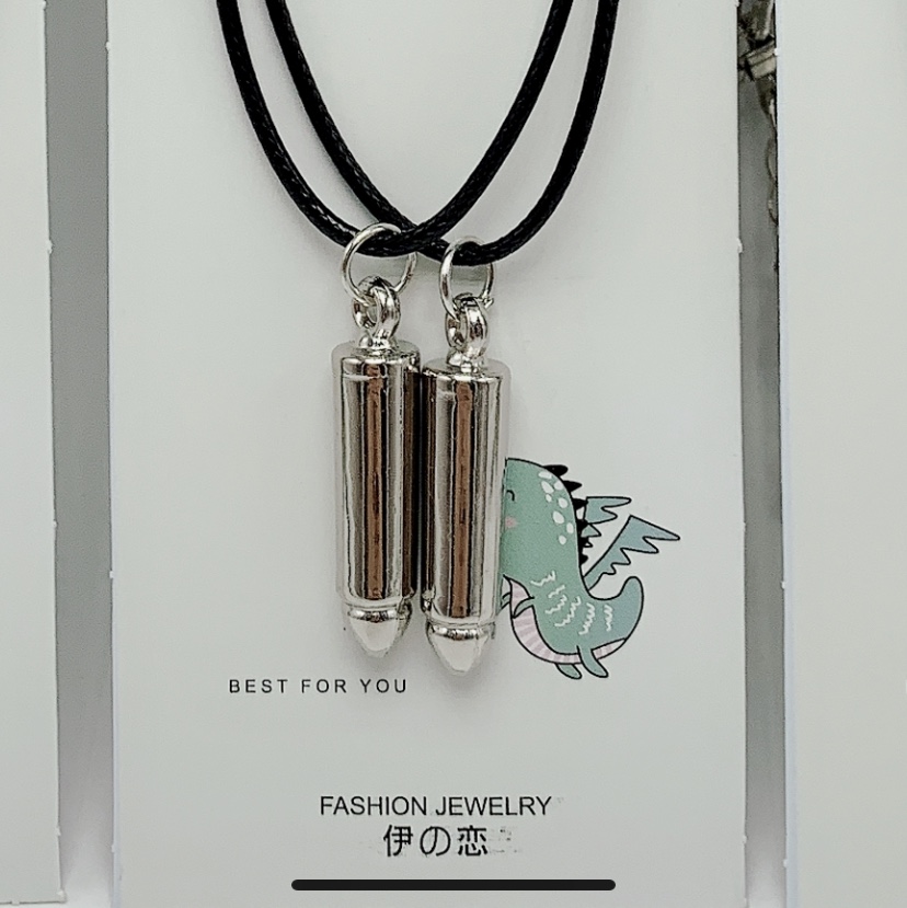 Black Korean wax thread couple necklaces exclusively for the two-yuan store