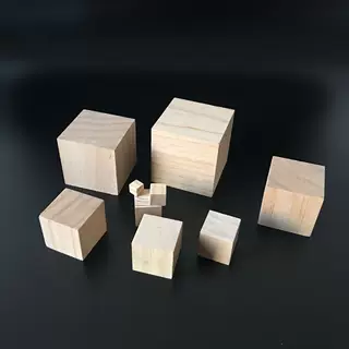 正方形小木块2CM DIY材料 松木3CM 4CM 5CM 6CM大小木方块定制