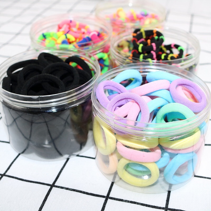 婷婷饰品2100根韩国高弹力糖果色儿童毛巾圈女童发圈宝宝扎头发皮筋不伤发图
